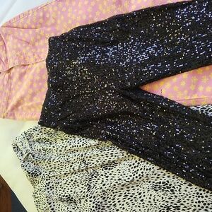 Set of 3 Fancy Pants! Sequin, Jean & Aninal Ptint